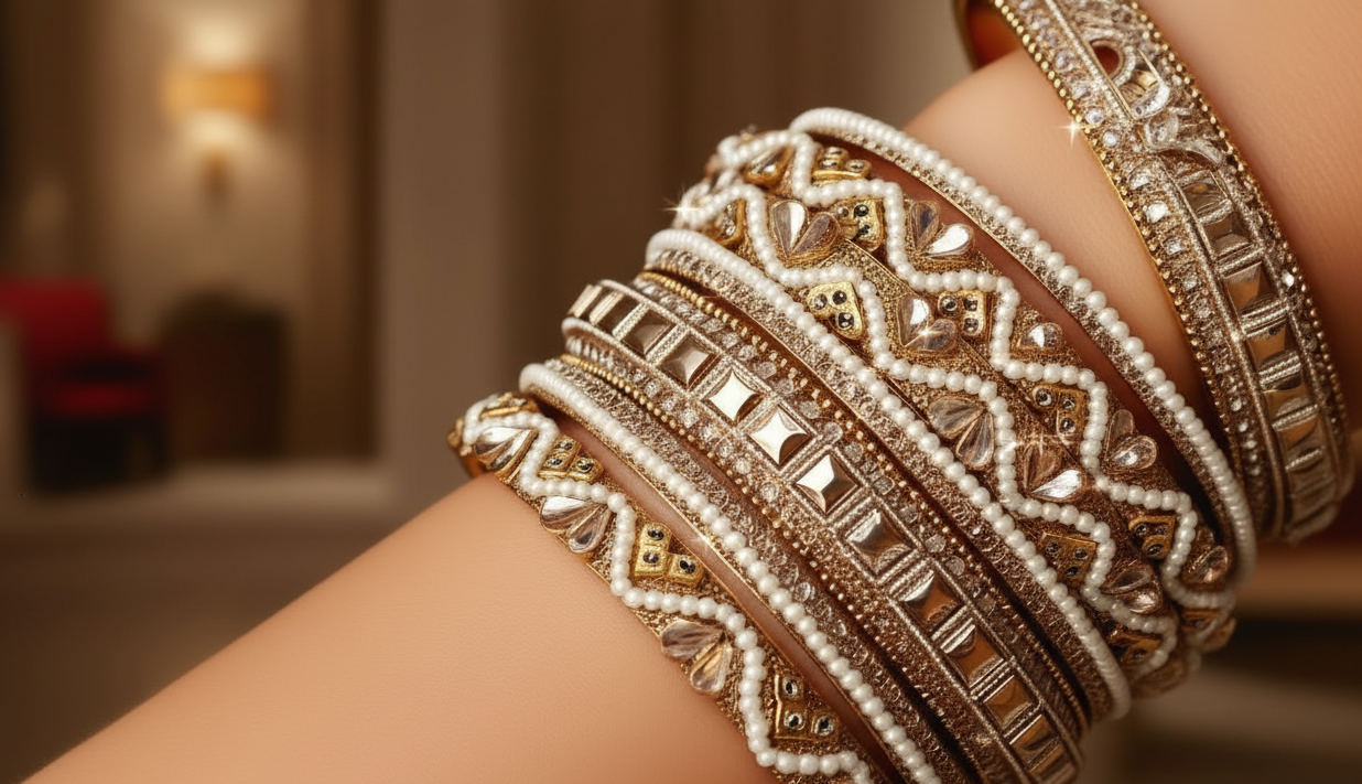 Modern Tribal Bangle Stack