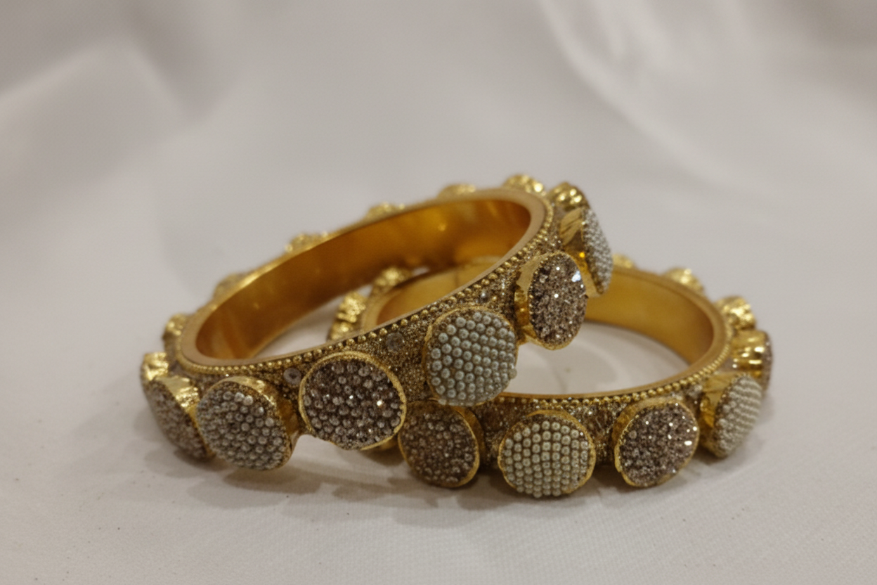 Two Tone Stud Bangle