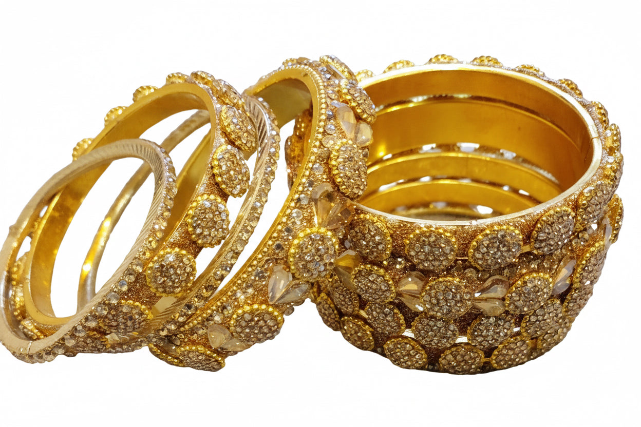 Bold Studded Bangle Stack